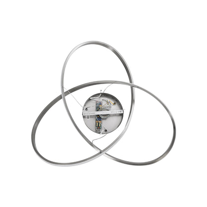 DEXTER 60915 Κρεμαστό Φωτιστικό Οροφής Design LED CCT 90W 10080lm 300° AC 220-240V - Εναλλαγή Φωτισμού μέσω Τηλεχειριστηρίου All In One Ψυχρό 6000k+Φυσικό 4500k+Θερμό 2700k Dimmable Φ73cm - Νίκελ Βούρτσας