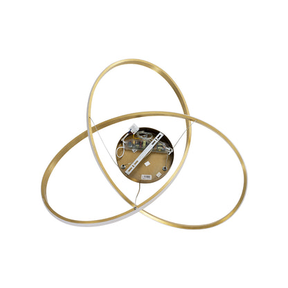 DEXTER 60916 Κρεμαστό Φωτιστικό Οροφής Design LED CCT 90W 10080lm 300° AC 220-240V - Εναλλαγή Φωτισμού μέσω Τηλεχειριστηρίου All In One Ψυχρό 6000k+Φυσικό 4500k+Θερμό 2700k Dimmable Φ73cm - Χρυσό Βούρτσας