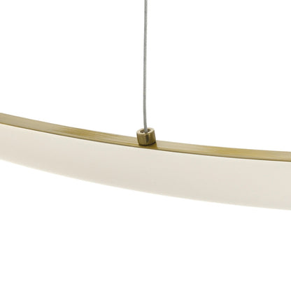 DEXTER 60920 Μοντέρνο Κρεμαστό Φωτιστικό Οροφής LED 120W 13440lm 300° AC 220-240V IP20 Ρυθμιζόμενο Λευκό CCT με Χειριστήριο από 2700K έως 6000K Dimmable - Lumileds SMD Chip - Χρυσό Βούρτσας - Μ103 x Π103 x Υ30