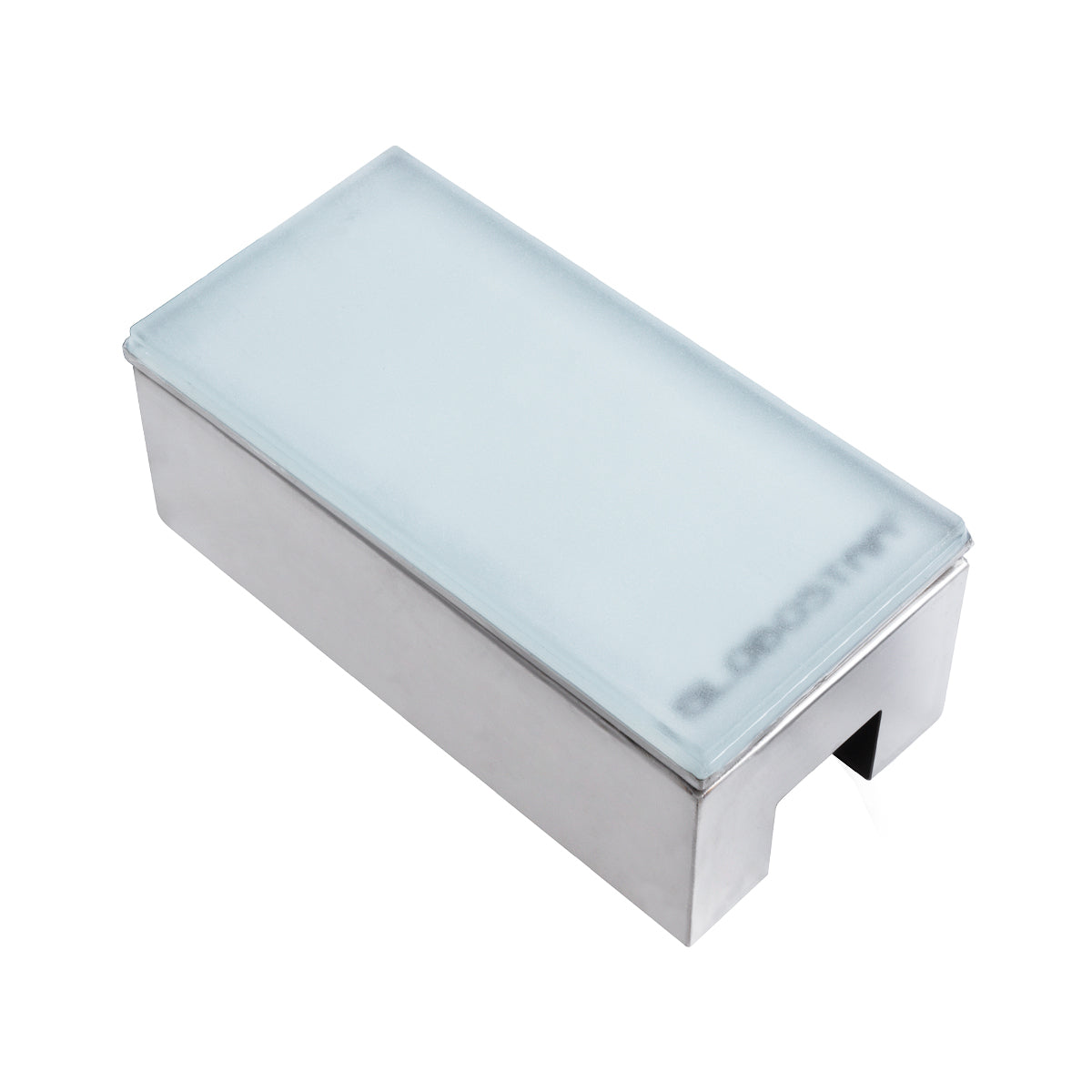 CYBOLITHOS 60951 Χωνευτό Φωτιστικό Σποτ Δαπέδου LED 4W 540lm 120° DC 24V Αδιάβροχο IP68 IK06 Μ20 x Π10 x Υ8cm 6000K Dimmable - Tempered Γαλακτερό Γυαλί & Ανοξείδωτο Ατσάλι - Bridgelux Chip