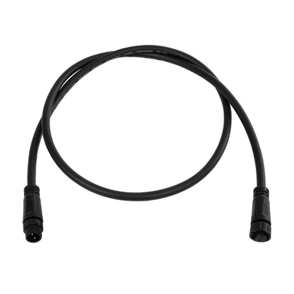 CONNECTOR 60955 2 Pin Καλώδιο/Επέκταση Ι 1 Μέτρου με Είσοδο 1 x Αρσενικό Βύσμα & Έξοδο 1 x Θηλυκό Βύσμα Αδιάβροχο IP68 - Μαύρο - Μ100 x Π1.5 x Υ1.5