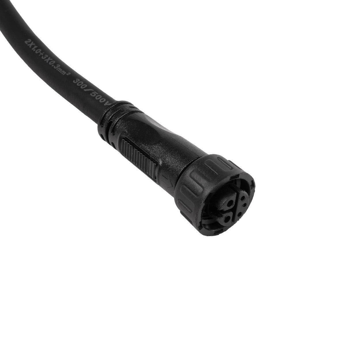 CONNECTOR 60957 5 Pin Καλώδιο/Επέκταση Τ 1 Μέτρου με Είσοδο 1 x Αρσενικό Βύσμα & Έξοδο 2 x Θηλυκά Βύσματα Αδιάβροχο IP68 - Μαύρο - Μ100 x Π52 x Υ2