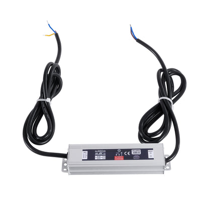 60962 Αδιάβροχο Τροφοδοτικό SELV για Προϊόντα Φωτισμού LED 60W 2.5A - AC 220-240V σε DC 24V με 1.2m VDE Καλώδιο Παροχής & Εξόδου Τροφοδοσίας - Αδιάβροχο IP68 - M15 x W3.5 x H2cm