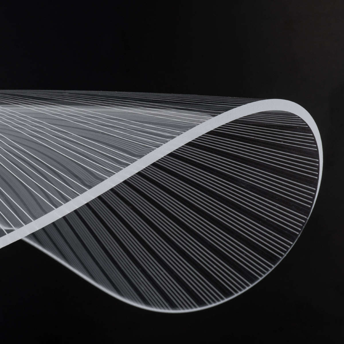 ACRYLICA 60974 Κρεμαστό Φωτιστικό Οροφής Design LED CCT 20W 2240lm 360° AC 220-240V - Εναλλαγή Φωτισμού μέσω Διακόπτη On/Off All In One Ψυχρό 6000k+Φυσικό 4500k+Θερμό 2700k Φ40cm - Μαύρο με Διάφανο Laser Designed Plexiglass