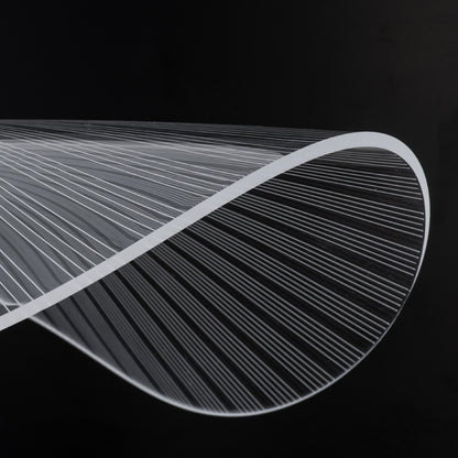 ACRYLICA 60974 Κρεμαστό Φωτιστικό Οροφής Design LED CCT 20W 2240lm 360° AC 220-240V - Εναλλαγή Φωτισμού μέσω Διακόπτη On/Off All In One Ψυχρό 6000k+Φυσικό 4500k+Θερμό 2700k Φ40cm - Μαύρο με Διάφανο Laser Designed Plexiglass