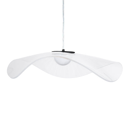 ACRYLICA 60975 Κρεμαστό Φωτιστικό Οροφής Design LED CCT 20W 2240lm 360° AC 220-240V - Εναλλαγή Φωτισμού μέσω Διακόπτη On/Off All In One Ψυχρό 6000k+Φυσικό 4500k+Θερμό 2700k Φ60cm - Μαύρο με Διάφανο Laser Designed Plexiglass