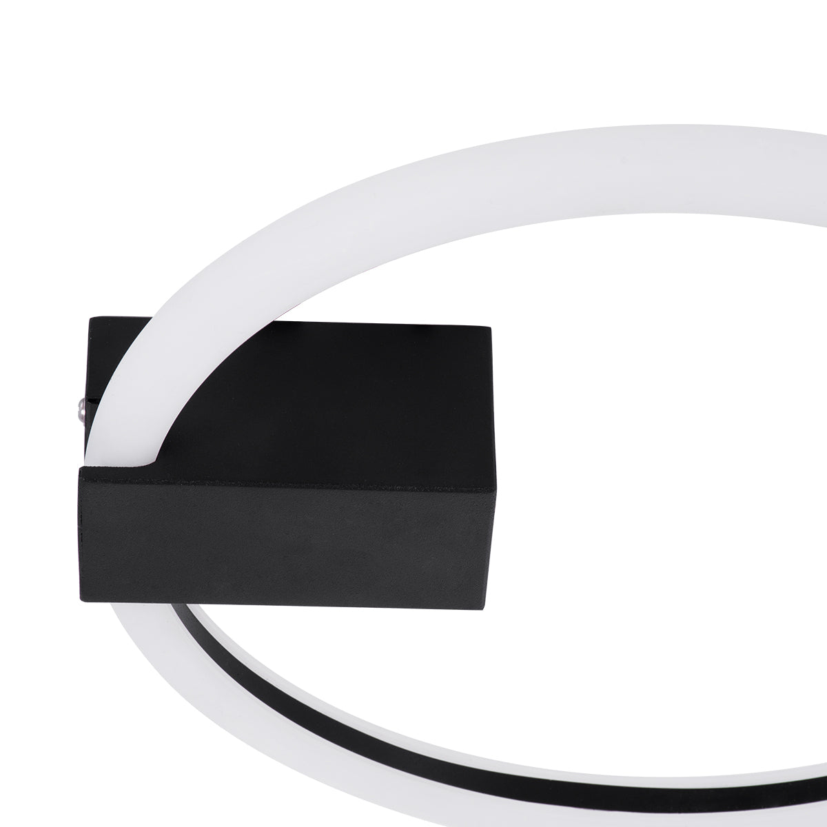 CINDERELLA 60976 Φωτιστικό Οροφής Δαχτυλίδι-Κύκλος LED CCT 16W 1792lm 360° AC 220-240V - Εναλλαγή Φωτισμού μέσω Διακόπτη On/Off All In One Ψυχρό 6000k+Φυσικό 4500k+Θερμό 2700k Φ28cm - Μαύρο