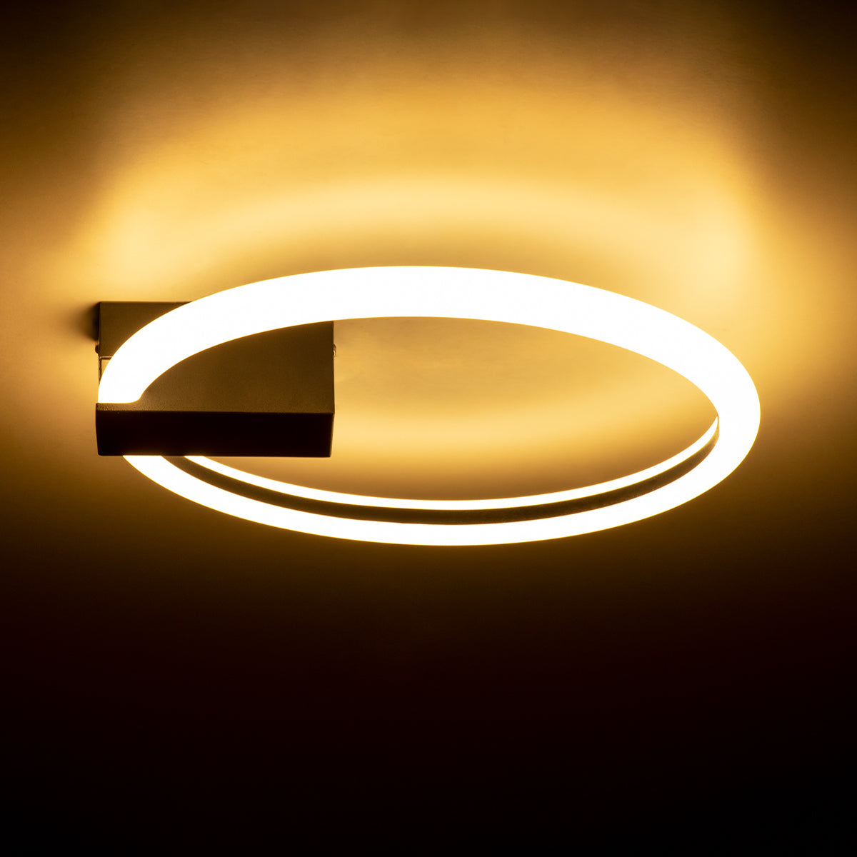 CINDERELLA 60976 Φωτιστικό Οροφής Δαχτυλίδι-Κύκλος LED CCT 16W 1792lm 360° AC 220-240V - Εναλλαγή Φωτισμού μέσω Διακόπτη On/Off All In One Ψυχρό 6000k+Φυσικό 4500k+Θερμό 2700k Φ28cm - Μαύρο