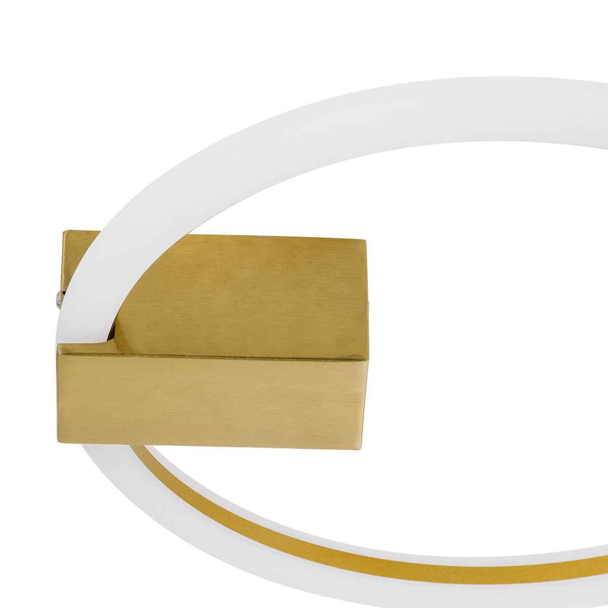 CINDERELLA 60978 Φωτιστικό Οροφής Δαχτυλίδι-Κύκλος LED CCT 16W 1792lm 360° AC 220-240V - Εναλλαγή Φωτισμού μέσω Διακόπτη On/Off All In One Ψυχρό 6000k+Φυσικό 4500k+Θερμό 2700k Φ28cm - Χρυσό Βούρτσας