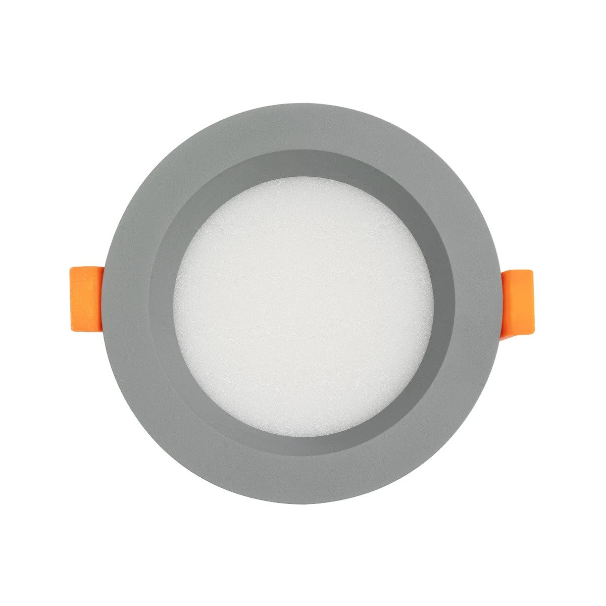 WATERA 60986 Χωνευτό Downlight Σποτ Panel Μπάνιου LED 12W 1500lm 120° AC 220-240V Αδιάβροχο IP54 Ρυθμιζόμενο Λευκό CCT με Διακόπτη στο Σώμα 2700K/4500K/6000K Dimmable - Lumileds SMD Chip & TÜV SÜD Driver - Γκρι Ανθρακί Ματ - Μ10.8 x Π10.8 x Υ3.2 / Q9εκ