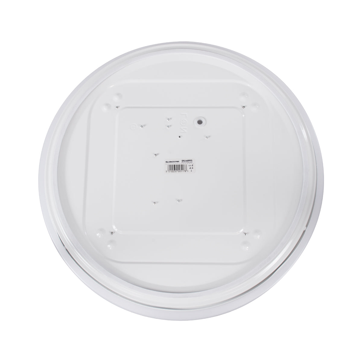 SENSORANO 60994 Πλαφονιέρα Οροφής LED 30W 3000lm 120° AC 220-240V με Ενσωματωμένο Σύστημα Ρυθμιζόμενου Microwave Αισθητήρα Κίνησης - Αδιάβροχη IP54 Φ38 x Υ5.3cm Ψυχρό Λευκό 6000K - Λευκό - Bridgelux Chips