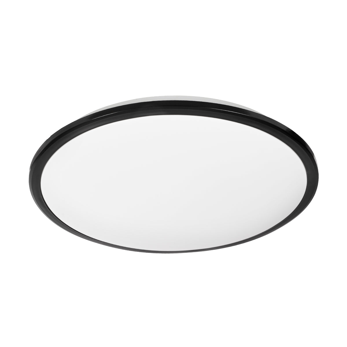 TUFFIN 60999 Πλαφονιέρα Οροφής LED 36W 3960lm 120° AC 220-240V Αδιάβροχη IP54 Φ48 x Υ6.5cm Φυσικό Λευκό 4500K - Μαύρο - Bridgelux Chips