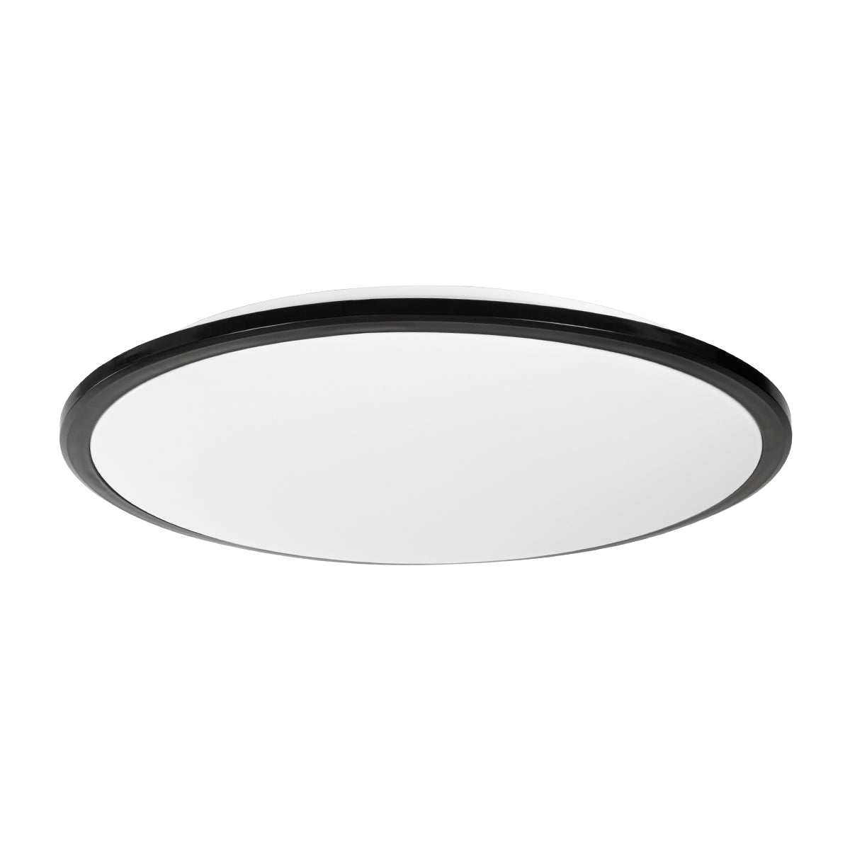 TUFFIN 60999 Πλαφονιέρα Οροφής LED 36W 3960lm 120° AC 220-240V Αδιάβροχη IP54 Φ48 x Υ6.5cm Φυσικό Λευκό 4500K - Μαύρο - Bridgelux Chips