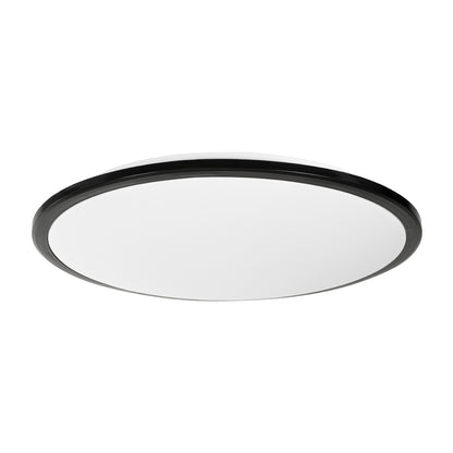 TUFFIN 60999 Πλαφονιέρα Οροφής LED 36W 3960lm 120° AC 220-240V Αδιάβροχη IP54 Φ48 x Υ6.5cm Φυσικό Λευκό 4500K - Μαύρο - Bridgelux Chips