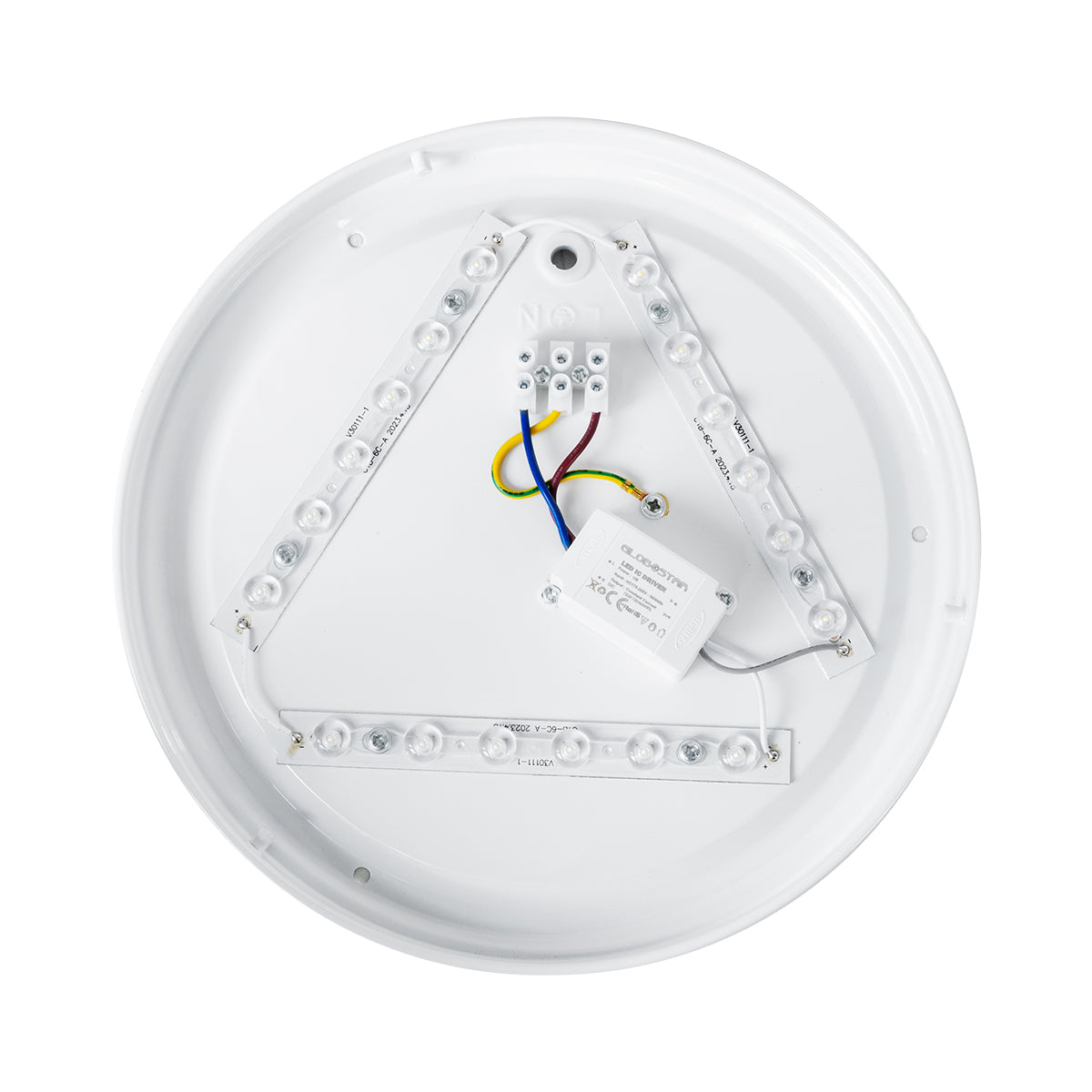 CELANO 61005 LED Πλαφονιέρα Οροφής Στρόγγυλη Φ26 20W 2000lm 120° AC 220-240V Αδιάβροχη IP54 Φ26 x Υ6cm Ψυχρό Λευκό 6000K