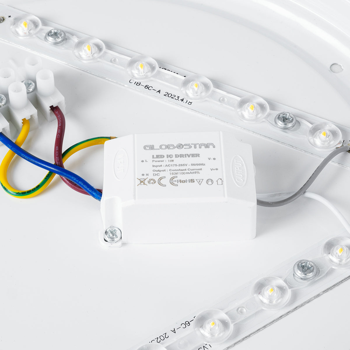 CELANO 61005 LED Πλαφονιέρα Οροφής Στρόγγυλη Φ26 20W 2000lm 120° AC 220-240V Αδιάβροχη IP54 Φ26 x Υ6cm Ψυχρό Λευκό 6000K