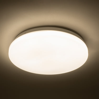 CELANO 61006 Φωτιστικό Πλαφονιέρα Οροφής LED 20W 1900lm 120° AC 220-240V Αδιάβροχο IP54 Φυσικό Λευκό 4500K - Lumileds SMD Chip - Λευκό Γαλακτερό - Μ26 x Π26 x Υ6