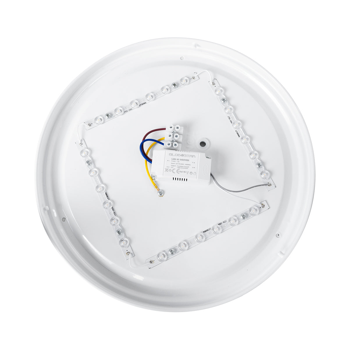 CELANO 61010 Φωτιστικό Πλαφονιέρα Οροφής LED 30W 2700lm 120° AC 220-240V Αδιάβροχο IP54 Θερμό Λευκό 2700K - Lumileds SMD Chip - Λευκό Γαλακτερό - Μ33 x Π33 x Υ6