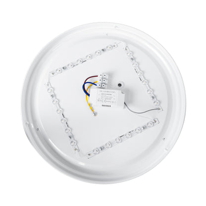 CELANO 61010 Φωτιστικό Πλαφονιέρα Οροφής LED 30W 2700lm 120° AC 220-240V Αδιάβροχο IP54 Θερμό Λευκό 2700K - Lumileds SMD Chip - Λευκό Γαλακτερό - Μ33 x Π33 x Υ6