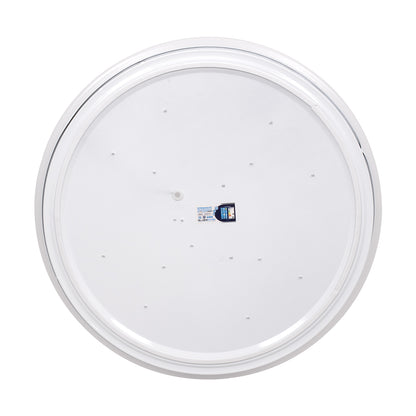 AVA 61017 Μοντέρνο Φωτιστικό Οροφής LED 76W 7600lm 120° AC 220-240V IP20 Ρυθμιζόμενο Λευκό CCT με Χειριστήριο από 2700K έως 6000K Dimmable - Lumileds SMD Chip - Λευκό Ματ - Μ48 x Π48 x Υ6.5