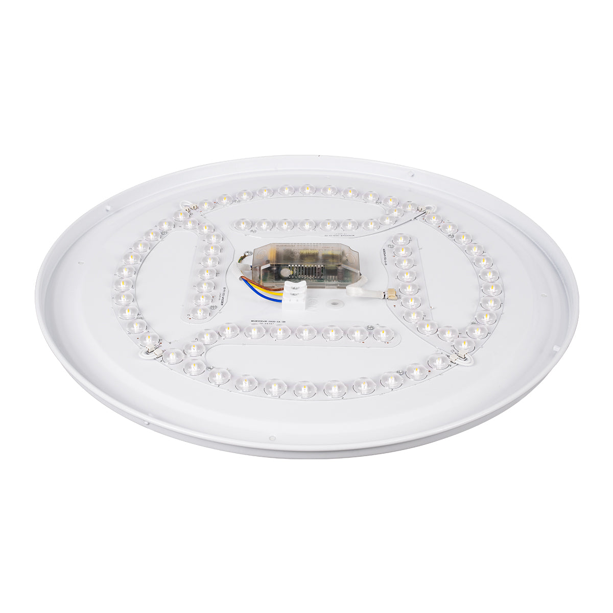 AVA 61017 Μοντέρνο Φωτιστικό Οροφής LED 76W 7600lm 120° AC 220-240V IP20 Ρυθμιζόμενο Λευκό CCT με Χειριστήριο από 2700K έως 6000K Dimmable - Lumileds SMD Chip - Λευκό Ματ - Μ48 x Π48 x Υ6.5