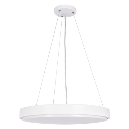 CASPER 61018 Κρεμαστή Πλαφονιέρα Οροφής LED CCT 76W 8372lm 120° AC 220-240V - Εναλλαγή Φωτισμού μέσω Τηλεχειριστηρίου All In One Ψυχρό Λευκό 6000k+Φυσικό Λευκό 4500k+Θερμό Λευκό 2700k Dimmable Φ45cm - Λευκό