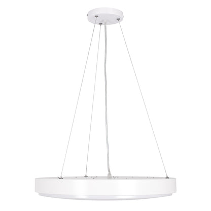 CASPER 61018 Κρεμαστή Πλαφονιέρα Οροφής LED CCT 76W 8372lm 120° AC 220-240V - Εναλλαγή Φωτισμού μέσω Τηλεχειριστηρίου All In One Ψυχρό Λευκό 6000k+Φυσικό Λευκό 4500k+Θερμό Λευκό 2700k Dimmable Φ45cm - Λευκό