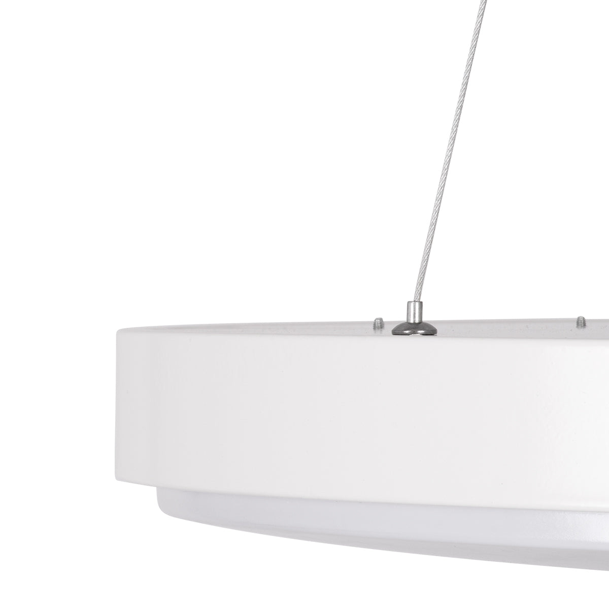 CASPER 61018 Κρεμαστή Πλαφονιέρα Οροφής LED CCT 76W 8372lm 120° AC 220-240V - Εναλλαγή Φωτισμού μέσω Τηλεχειριστηρίου All In One Ψυχρό Λευκό 6000k+Φυσικό Λευκό 4500k+Θερμό Λευκό 2700k Dimmable Φ45cm - Λευκό