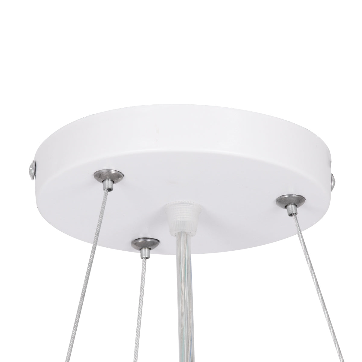 CASPER 61018 Κρεμαστή Πλαφονιέρα Οροφής LED CCT 76W 8372lm 120° AC 220-240V - Εναλλαγή Φωτισμού μέσω Τηλεχειριστηρίου All In One Ψυχρό Λευκό 6000k+Φυσικό Λευκό 4500k+Θερμό Λευκό 2700k Dimmable Φ45cm - Λευκό