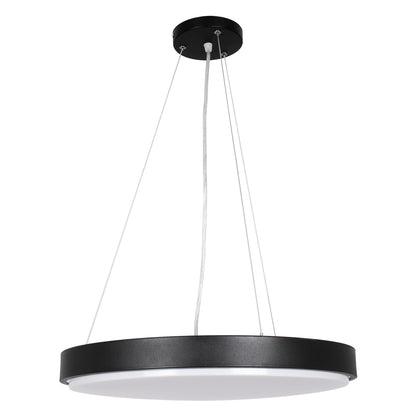 CASPER 61019 Κρεμαστή Πλαφονιέρα Οροφής LED CCT 76W 8372lm 120° AC 220-240V - Εναλλαγή Φωτισμού μέσω Τηλεχειριστηρίου All In One Ψυχρό Λευκό 6000k+Φυσικό Λευκό 4500k+Θερμό Λευκό 2700k Dimmable Φ45cm - Μαύρο