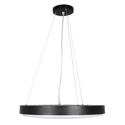 CASPER 61019 Κρεμαστή Πλαφονιέρα Οροφής LED CCT 76W 8372lm 120° AC 220-240V - Εναλλαγή Φωτισμού μέσω Τηλεχειριστηρίου All In One Ψυχρό Λευκό 6000k+Φυσικό Λευκό 4500k+Θερμό Λευκό 2700k Dimmable Φ45cm - Μαύρο