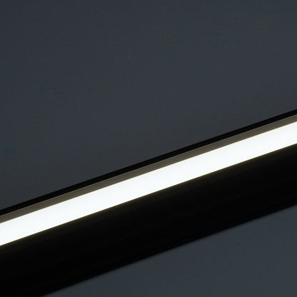 OFFICE 61024-P Γραμμικό Κρεμαστό Φωτιστικό Linear LED 18W 2200lm 120° AC 220-240V Μ120 x Π2 x Υ4cm Φυσικό Λευκό 4500K - Μαύρο