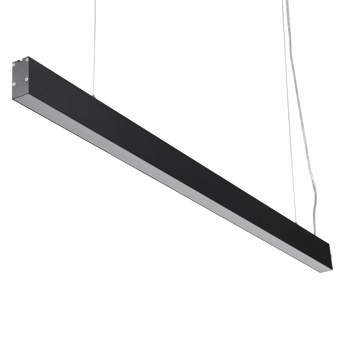 FELIX 61028-P Γραμμικό Κρεμαστό Φωτιστικό Linear LED CCT 54W 6500lm 120° AC 220-240V Μ120 x Π3.5 x Υ7cm - Εναλλαγή Φωτισμού μέσω Τηλεχειριστηρίου All In One Ψυχρό 6000k+Φυσικό 4500k+Θερμό 2700k Dimmable - Μαύρο