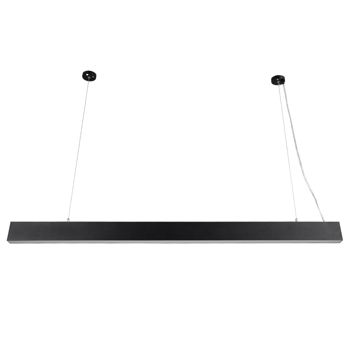 FELIX 61028-P Γραμμικό Κρεμαστό Φωτιστικό Linear LED CCT 54W 6500lm 120° AC 220-240V Μ120 x Π3.5 x Υ7cm - Εναλλαγή Φωτισμού μέσω Τηλεχειριστηρίου All In One Ψυχρό 6000k+Φυσικό 4500k+Θερμό 2700k Dimmable - Μαύρο