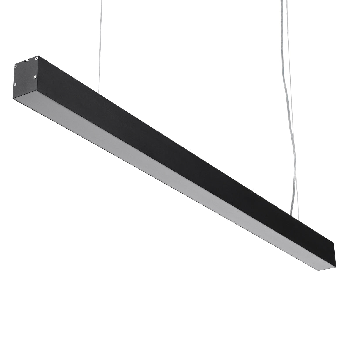 ORION 61030-P Γραμμικό Κρεμαστό Φωτιστικό Linear LED CCT 72W 8600lm 120° AC 220-240V Μ120 x Π5.5 x Υ7cm - Εναλλαγή Φωτισμού μέσω Τηλεχειριστηρίου All In One Ψυχρό 6000k+Φυσικό 4500k+Θερμό 2700k Dimmable - Μαύρο