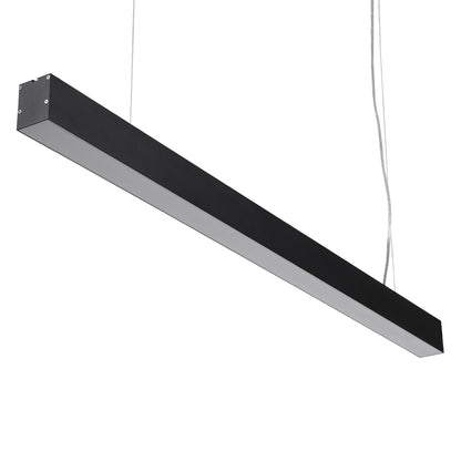 ORION 61030-P Γραμμικό Κρεμαστό Φωτιστικό Linear LED CCT 72W 8600lm 120° AC 220-240V Μ120 x Π5.5 x Υ7cm - Εναλλαγή Φωτισμού μέσω Τηλεχειριστηρίου All In One Ψυχρό 6000k+Φυσικό 4500k+Θερμό 2700k Dimmable - Μαύρο