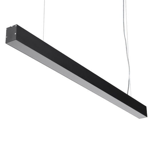 ORION 61030-P Γραμμικό Κρεμαστό Φωτιστικό Linear LED CCT 72W 8600lm 120° AC 220-240V Μ120 x Π5.5 x Υ7cm - Εναλλαγή Φωτισμού μέσω Τηλεχειριστηρίου All In One Ψυχρό 6000k+Φυσικό 4500k+Θερμό 2700k Dimmable - Μαύρο