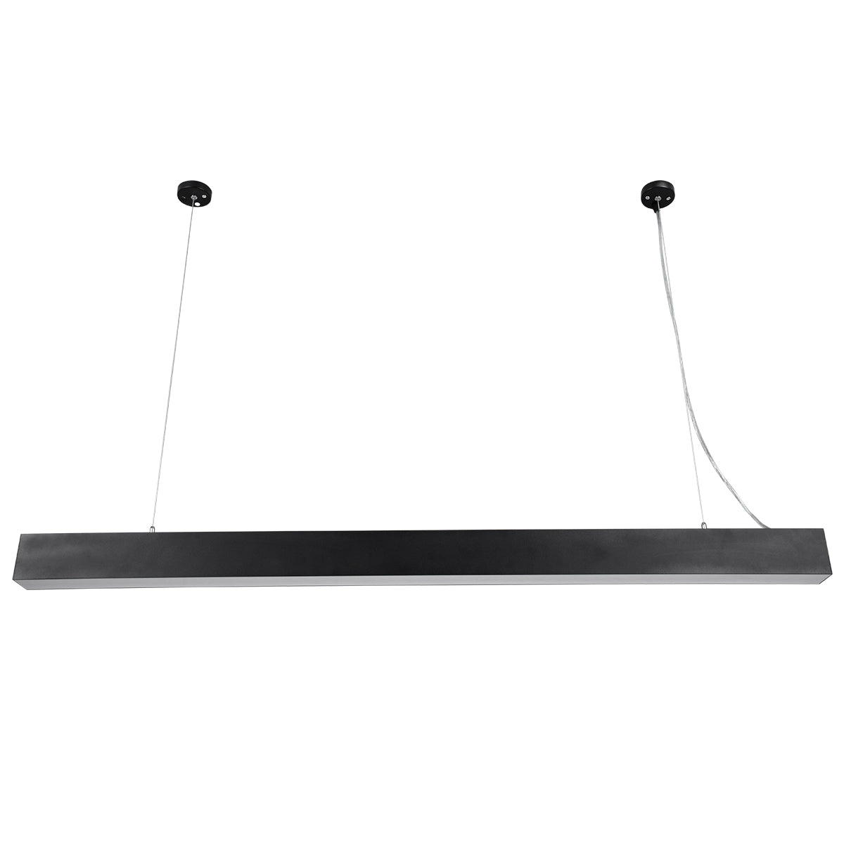 ORION 61030-P Γραμμικό Κρεμαστό Φωτιστικό Linear LED CCT 72W 8600lm 120° AC 220-240V Μ120 x Π5.5 x Υ7cm - Εναλλαγή Φωτισμού μέσω Τηλεχειριστηρίου All In One Ψυχρό 6000k+Φυσικό 4500k+Θερμό 2700k Dimmable - Μαύρο