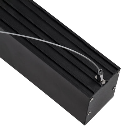 ORION 61030-P Γραμμικό Κρεμαστό Φωτιστικό Linear LED CCT 72W 8600lm 120° AC 220-240V Μ120 x Π5.5 x Υ7cm - Εναλλαγή Φωτισμού μέσω Τηλεχειριστηρίου All In One Ψυχρό 6000k+Φυσικό 4500k+Θερμό 2700k Dimmable - Μαύρο