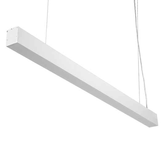 ORION 61031-P Γραμμικό Κρεμαστό Φωτιστικό Linear LED CCT 72W 8600lm 120° AC 220-240V Μ120 x Π5.5 x Υ7cm - Εναλλαγή Φωτισμού μέσω Τηλεχειριστηρίου All In One Ψυχρό 6000k+Φυσικό 4500k+Θερμό 2700k Dimmable - Λευκό