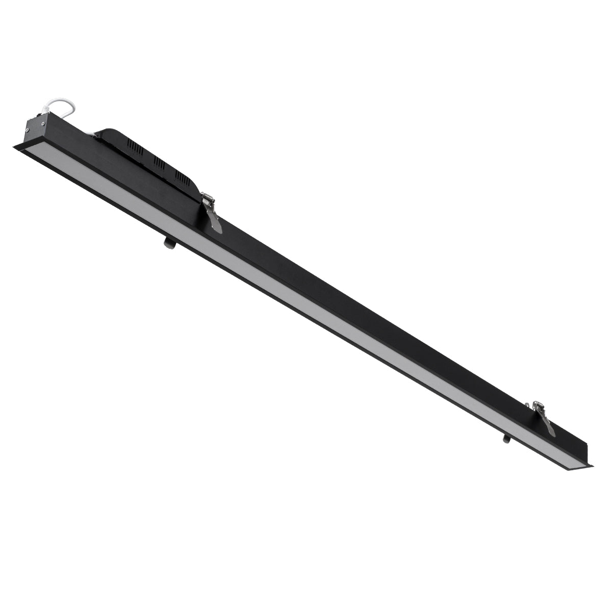 LUCA 61032 Γραμμικό Χωνευτό Φωτιστικό Linear LED CCT 54W 6500lm 120° AC 220-240V Μ121.5 x Π5 x Υ4cm - Εναλλαγή Φωτισμού μέσω Τηλεχειριστηρίου All In One Ψυχρό 6000k+Φυσικό 4500k+Θερμό 2700k Dimmable - Μαύρο