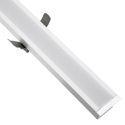 LUCA 61033 Γραμμικό Χωνευτό Φωτιστικό Linear LED CCT 54W 6500lm 120° AC 220-240V Μ121.5 x Π5 x Υ4cm - Εναλλαγή Φωτισμού μέσω Τηλεχειριστηρίου All In One Ψυχρό 6000k+Φυσικό 4500k+Θερμό 2700k Dimmable - Λευκό