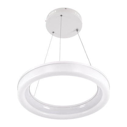 ARIANA 61038 Κρεμαστή Πλαφονιέρα Οροφής Κύκλος LED CCT 55W 6376lm 120° AC 220-240V - Εναλλαγή Φωτισμού μέσω Τηλεχειριστηρίου All In One Ψυχρό Λευκό 6000k+Φυσικό Λευκό 4500k+Θερμό Λευκό 2700k Dimmable Φ48cm - Λευκό