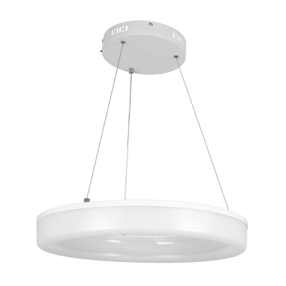 ARIANA 61038 Κρεμαστή Πλαφονιέρα Οροφής Κύκλος LED CCT 55W 6376lm 120° AC 220-240V - Εναλλαγή Φωτισμού μέσω Τηλεχειριστηρίου All In One Ψυχρό Λευκό 6000k+Φυσικό Λευκό 4500k+Θερμό Λευκό 2700k Dimmable Φ48cm - Λευκό