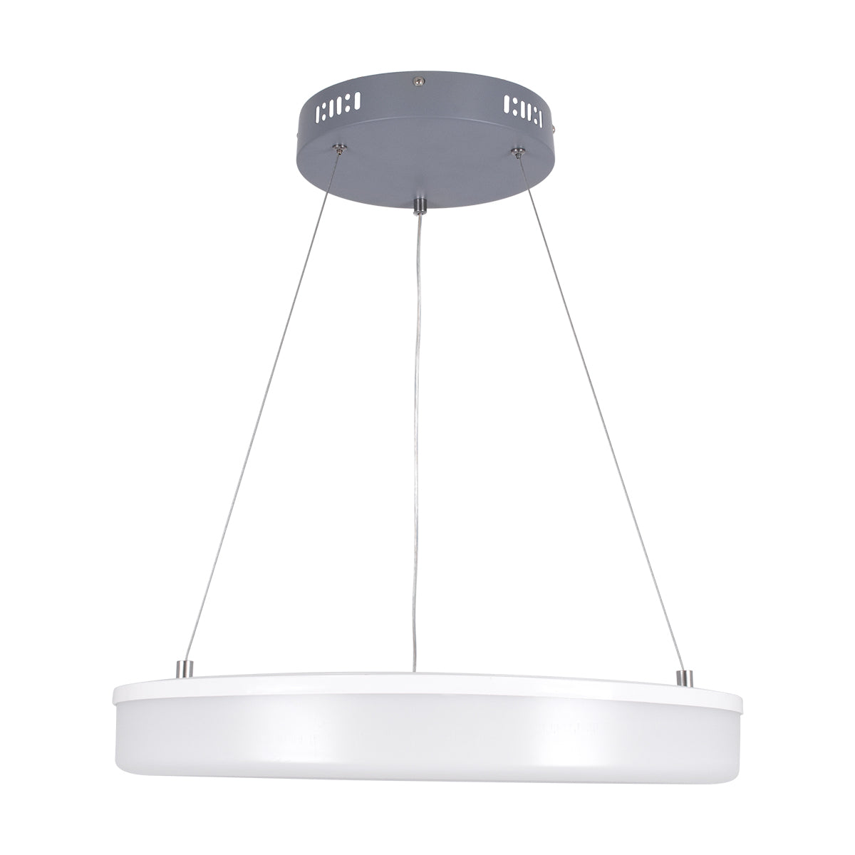 ARIANA 61039 Κρεμαστή Πλαφονιέρα Οροφής Κύκλος LED CCT 55W 6376lm 120° AC 220-240V - Εναλλαγή Φωτισμού μέσω Τηλεχειριστηρίου All In One Ψυχρό Λευκό 6000k+Φυσικό Λευκό 4500k+Θερμό Λευκό 2700k Dimmable Φ48cm - Ανθρακί