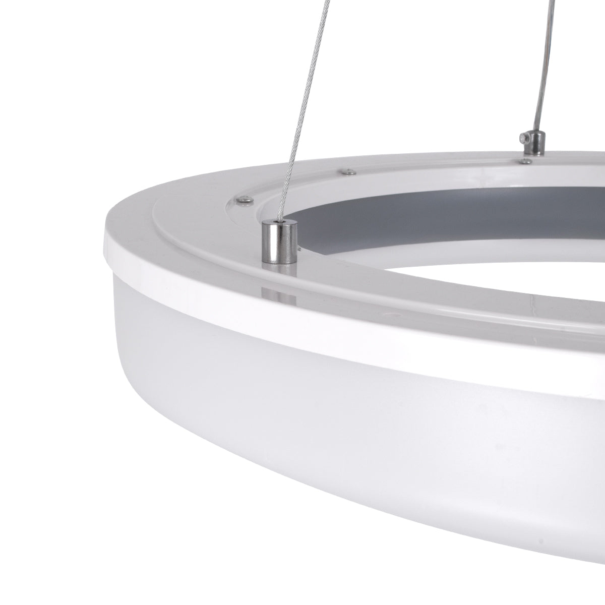 ARIANA 61039 Κρεμαστή Πλαφονιέρα Οροφής Κύκλος LED CCT 55W 6376lm 120° AC 220-240V - Εναλλαγή Φωτισμού μέσω Τηλεχειριστηρίου All In One Ψυχρό Λευκό 6000k+Φυσικό Λευκό 4500k+Θερμό Λευκό 2700k Dimmable Φ48cm - Ανθρακί