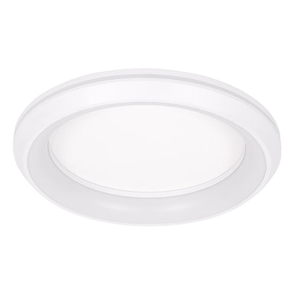 MELINA 61041 Πλαφονιέρα Οροφής Κύκλος LED CCT 55W 6376lm 120° AC 220-240V - Εναλλαγή Φωτισμού μέσω Τηλεχειριστηρίου All In One Ψυχρό Λευκό 6000k+Φυσικό Λευκό 4500k+Θερμό Λευκό 2700k Dimmable Φ48cm - Λευκό