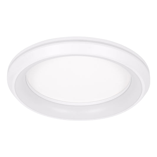 MELINA 61041 Πλαφονιέρα Οροφής Κύκλος LED CCT 55W 6376lm 120° AC 220-240V - Εναλλαγή Φωτισμού μέσω Τηλεχειριστηρίου All In One Ψυχρό Λευκό 6000k+Φυσικό Λευκό 4500k+Θερμό Λευκό 2700k Dimmable Φ48cm - Λευκό