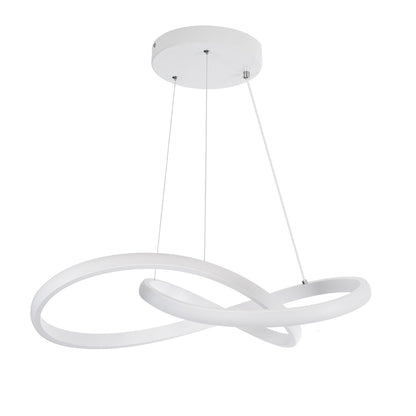 DEXTER 61050 Μοντέρνο Κρεμαστό Φωτιστικό Οροφής LED 72W 8064lm 300° AC 220-240V IP20 Ρυθμιζόμενο Λευκό CCT με Χειριστήριο από 2700K έως 6000K Dimmable - Lumileds SMD Chip - Λευκό Ματ - Μ56 x Π56 x Υ14