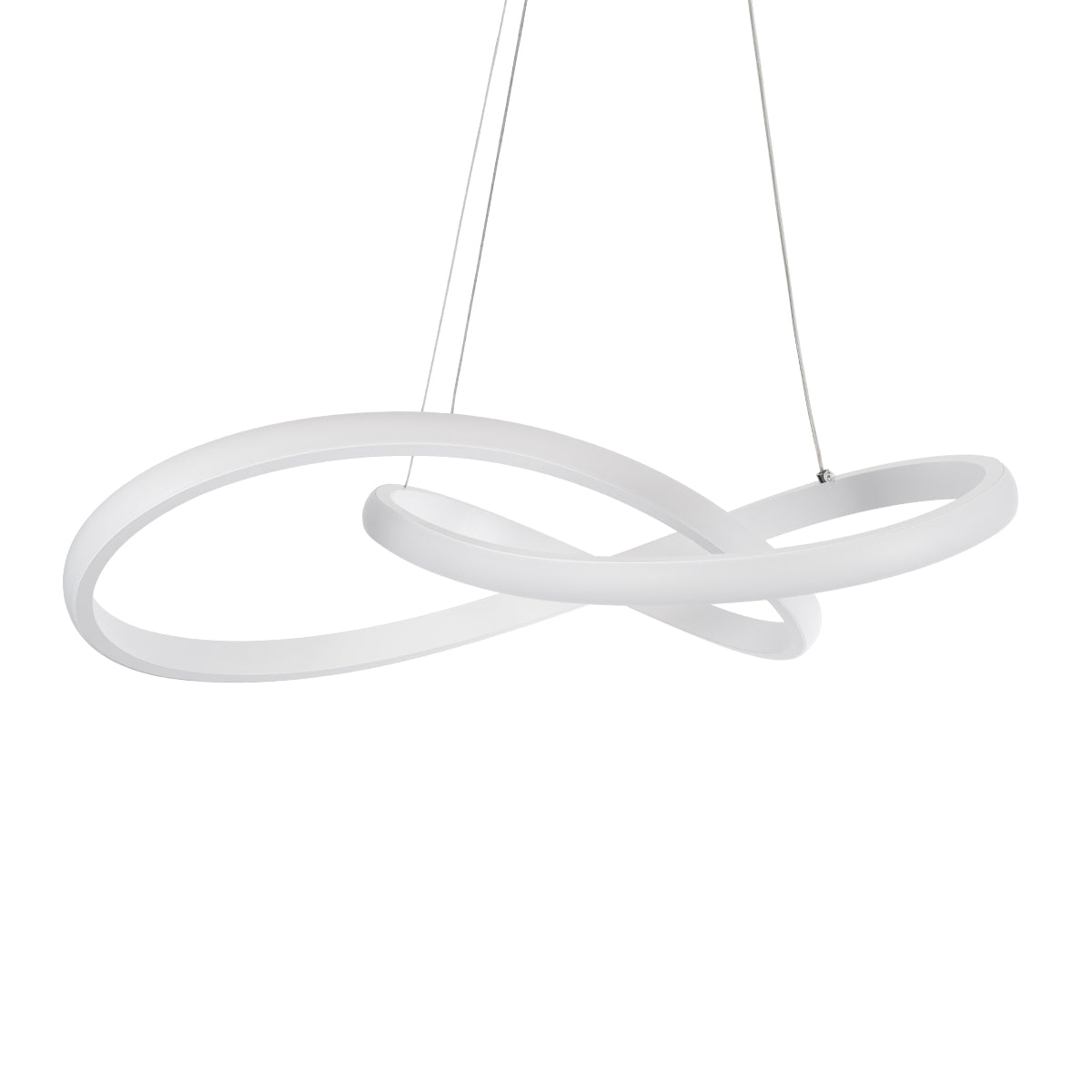 DEXTER 61050 Μοντέρνο Κρεμαστό Φωτιστικό Οροφής LED 72W 8064lm 300° AC 220-240V IP20 Ρυθμιζόμενο Λευκό CCT με Χειριστήριο από 2700K έως 6000K Dimmable - Lumileds SMD Chip - Λευκό Ματ - Μ56 x Π56 x Υ14